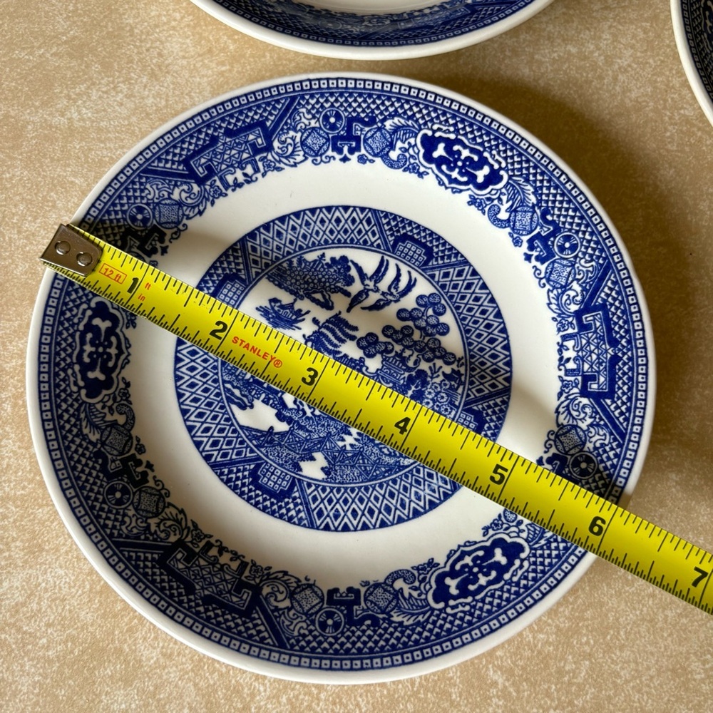 Blue Willow 6” Vintage Plates - Picture 2 of 3